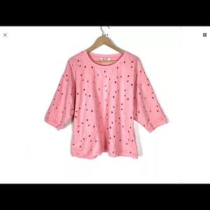Ann Taylor Loft Blouse Pink Size Petite XL
